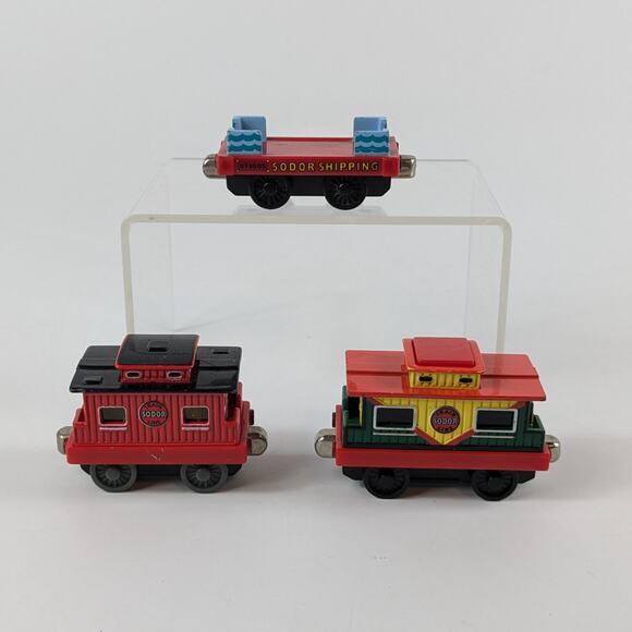 Thomas & Friends Diecast Lot Musical Caboose WORKS Sodor Line Shipping Sea Cargo - Picture 2 of 13